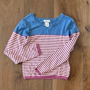 Matilda Jane Blue and Pink Striped Kids Sweater